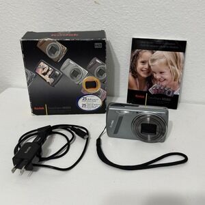 Kodak EasyShare M580 14.0MP Digital Camera - Gray - Tested - Box Manual Charger